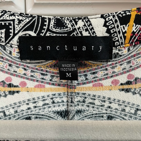 Sanctuary Dashiki Craft Shell Sleeveless Top Sz M - Picture 9 of 13